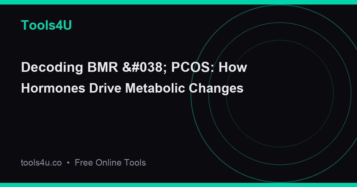 Illustration of hormonal imbalance in PCOS affecting metabolism